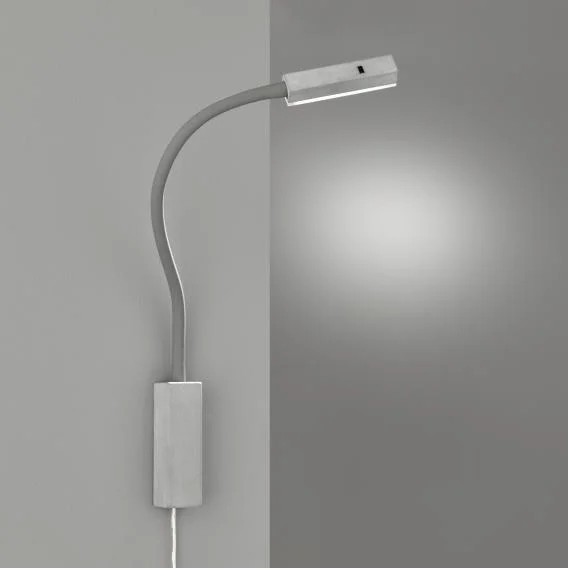 Fischer & Honsel Raik - applique murale avec contrôle gestuel - 4 x 4 x 57 cm - 5W LED inclus - gris