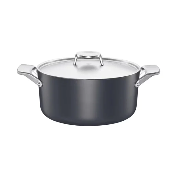 Fiskars Cocotte avec couvercle Taiten 3,5 l Noir