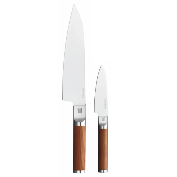 Fiskars Ensemble de couteaux Norden couteau de chef + couteau à légumes 2 pièces Acier inoxydable-bouleau