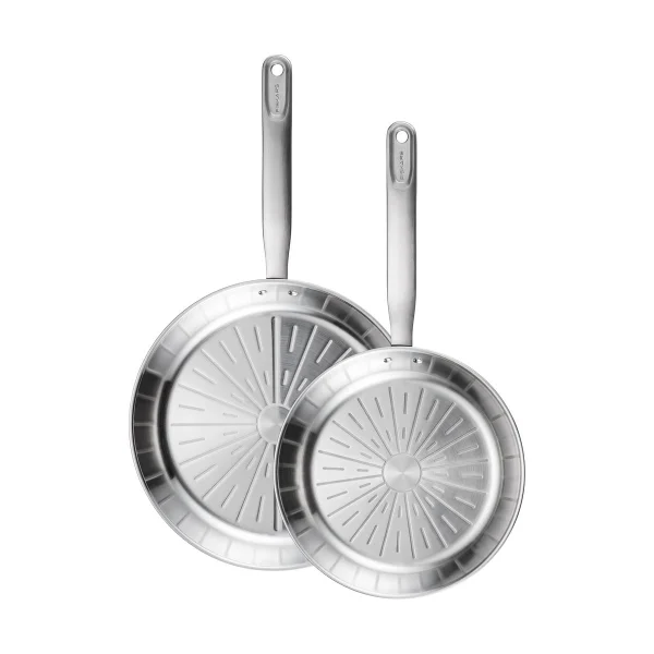 Fiskars Ensemble de poêles All Steel Pure 2 pièces