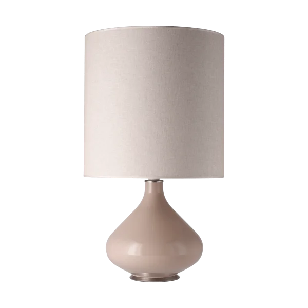 Flavia Lamps Lampe de table Flavia, base beige Milano Tostado M