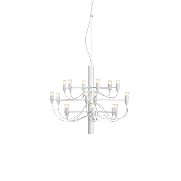 FLOS - 2097/18 C Suspension w/Frosted Bulbs Matte White