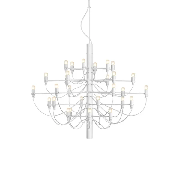 FLOS - 2097/30  C Suspension w/Frosted Bulbs Matte White
