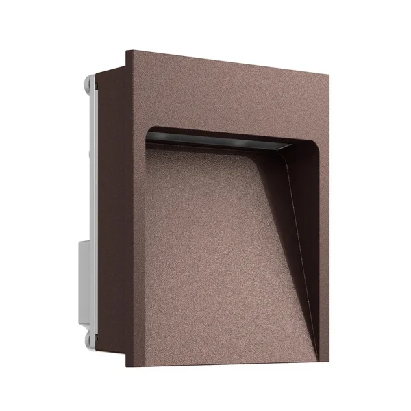 FLOS - Applique murale encastrée My Way, marron, 2700K, IP65