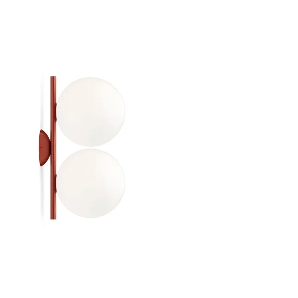 Flos Applique murale IC lights C/W1 Double Bordeaux-opale