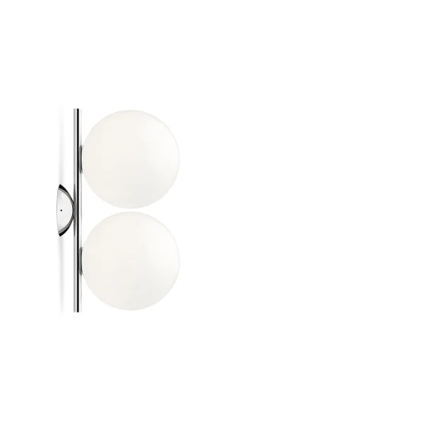 Flos Applique murale IC lights C/W1 Double Chrome-opale