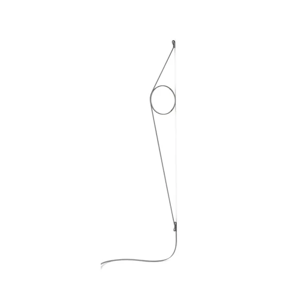 Flos Applique murale Wirering Gris-noir