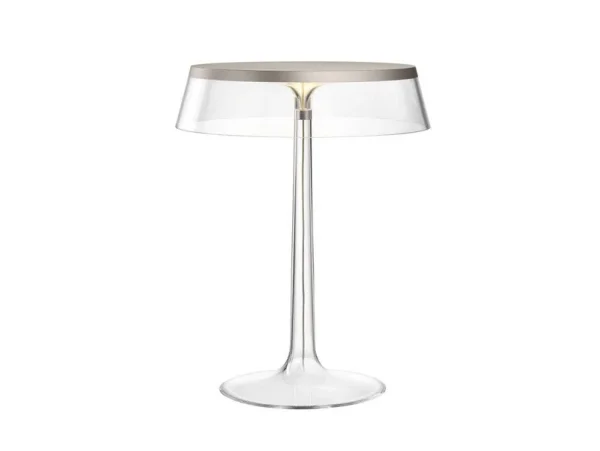 FLOS - Bon Jour T Lampe de Table Mat Chrome/Transparent