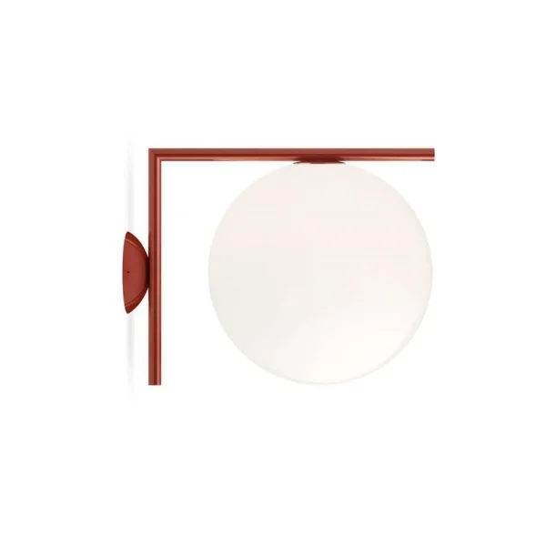 FLOS - IC C/W2 Plafonnier/Applique Murale Burgundy