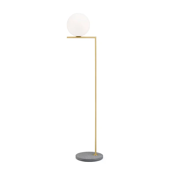 Flos - IC F2 Outdoor Brass (Grey Lava Marble)