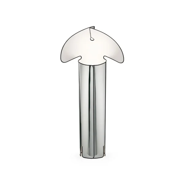 Flos Lampadaire Chiara F Acier inoxydable-bord noir