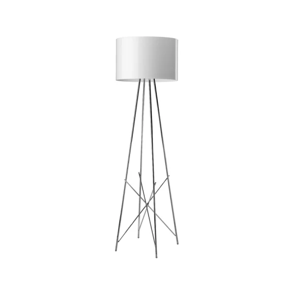 Flos Lampadaire Ray F2 Blanc-chrome