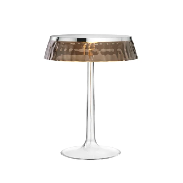 Flos Lampe de table Bon Jour T Chrome-fumé abat-jour