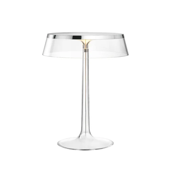 Flos Lampe de table Bon Jour T Chrome-transparent écran
