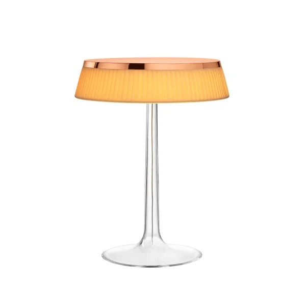 Flos Lampe de table Bon Jour T Copper-soft abat-jour en tissu