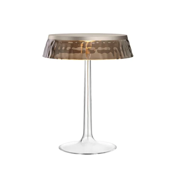 Flos Lampe de table Bon Jour T Gris fumé-chromé mat