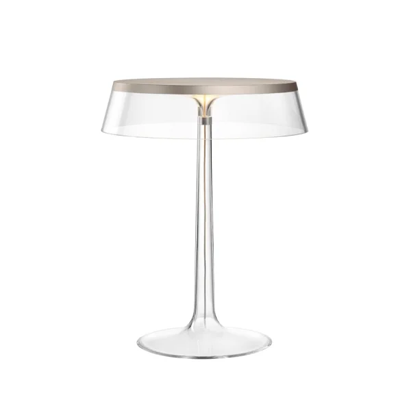 Flos Lampe de table Bon Jour T Transparent-mattchromé topp