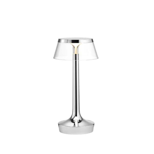 Flos Lampe de table Bon Jour Unplugged Chrome-transparent