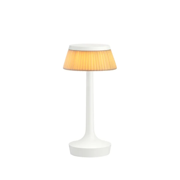 Flos Lampe de table Bon Jour Unplugged White-fabric