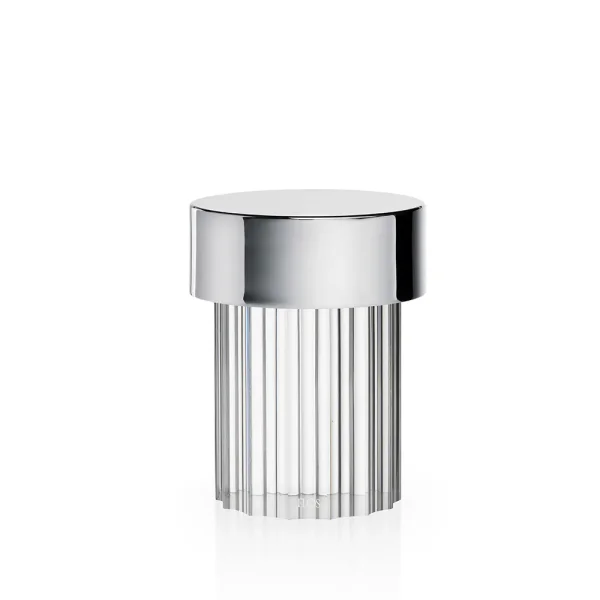 Flos Lampe de table Last Order Fluted IP55 Acier inoxydable