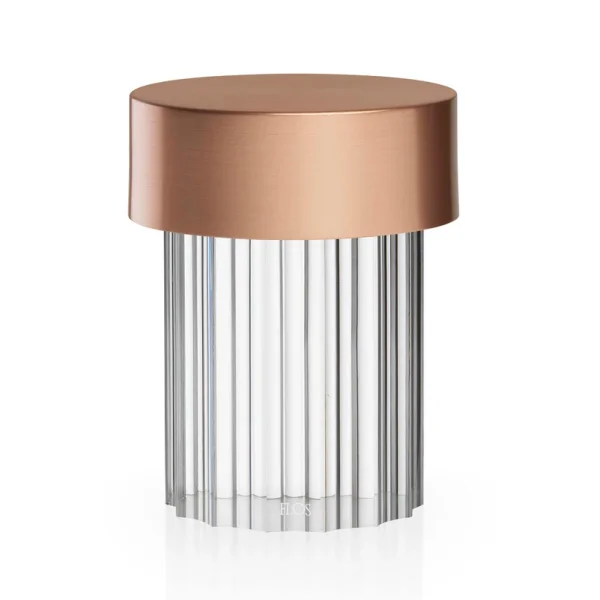 FLOS - Lampe de table LED rechargeable Last Order, cuivre, IP55