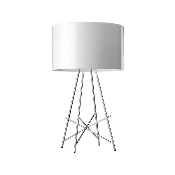 Flos Lampe de table Ray T Blanc-chrome