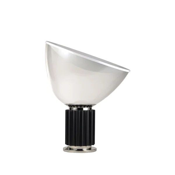 Flos Lampe de table Taccia Small LED 48,5 cm Noir-coupole en verre