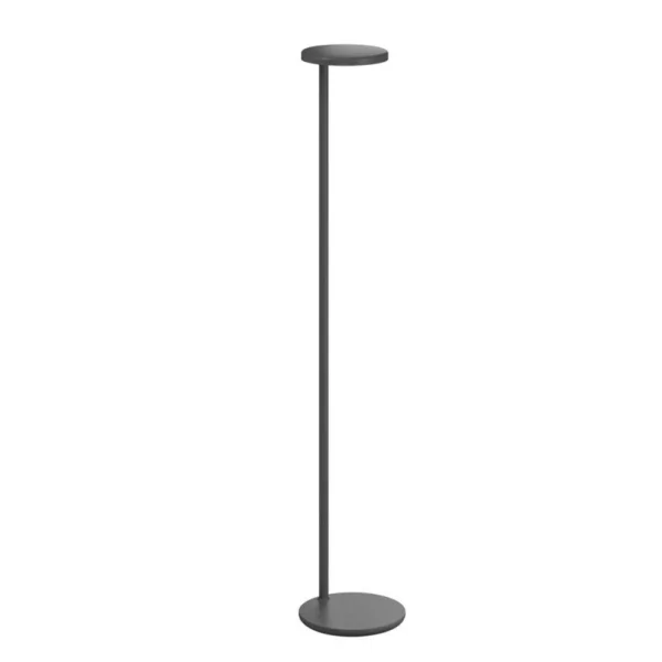 FLOS - Lampe sur pied Oblique F, 3000K USB-C 107,4 cm, gris/aluminium