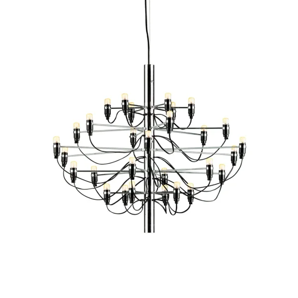 Flos Lustre 2097 Sarfatti LED Chrome 30 lampes