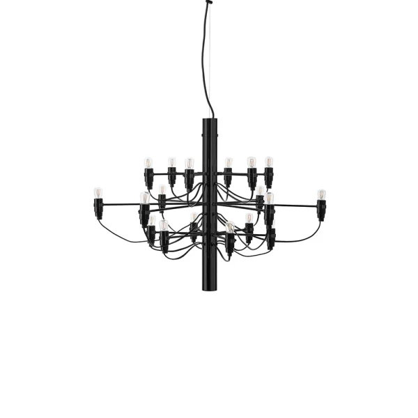 Flos Lustre 2097 Sarfatti LED Noir mat 18 lampes
