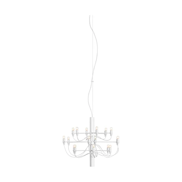 Flos Lustre 2097 Sarfatti Mattblanc 18 lampes