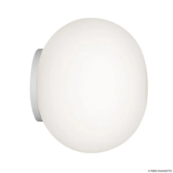 FLOS - Mini Glo-Ball Lampe pour miroir/applique murale, blanc/opale
