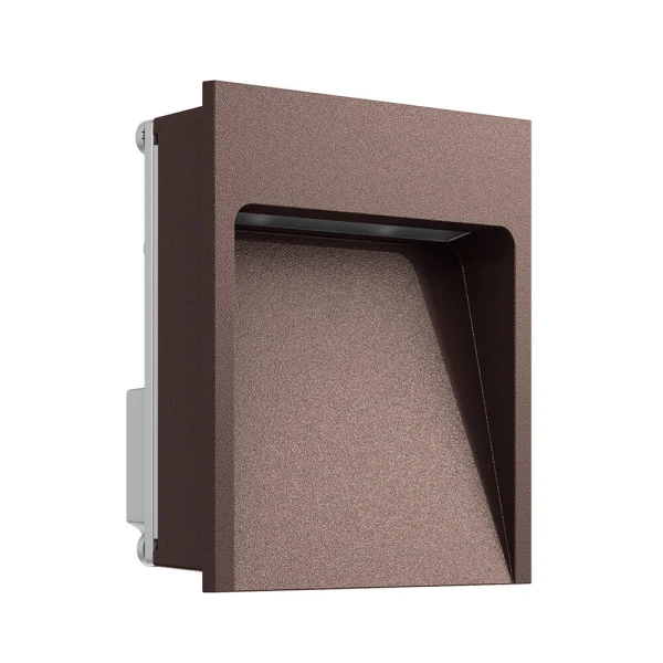 Flos - My Way Extérieur Applique Murale Encastrée 110X100 2700K Deep Marron