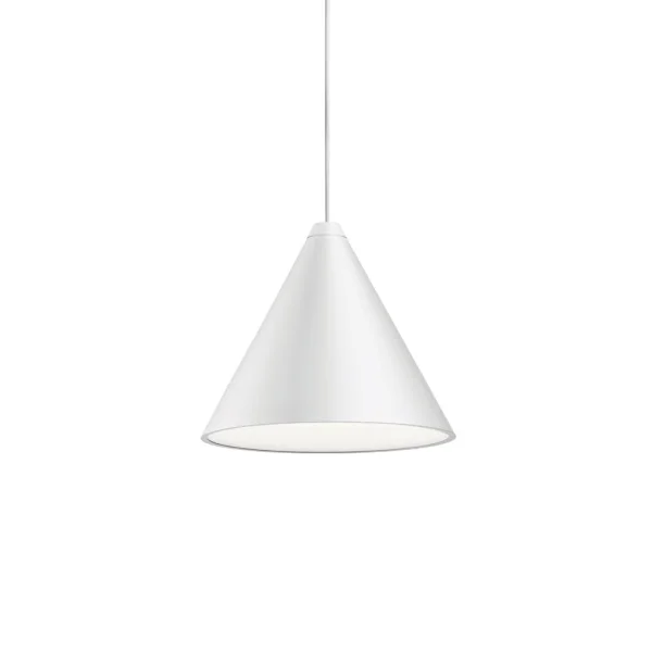 Flos Suspension String Light Cone Blanc, câble 12 m