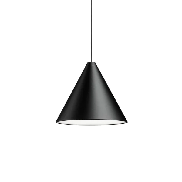 Flos Suspension String Light Cone Noir, câble 12 m