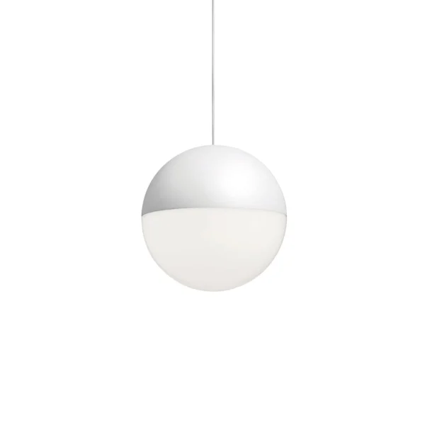 Flos Suspension String Light Sphere Blanc, câble 22 m