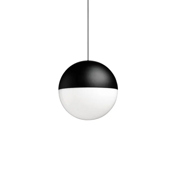 Flos Suspension String Light Sphere Noir, câble 12 m