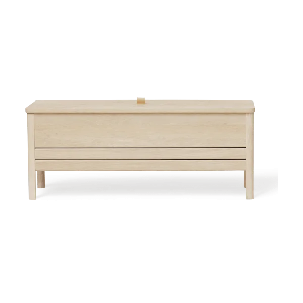 Form & Refine Banc de rangement A Line 111 cm Chêne blanc