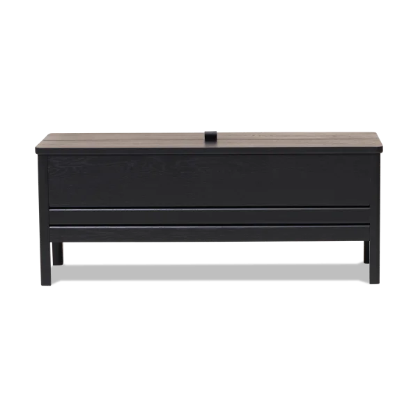 Form & Refine Banc de rangement A Line 111 cm Noir