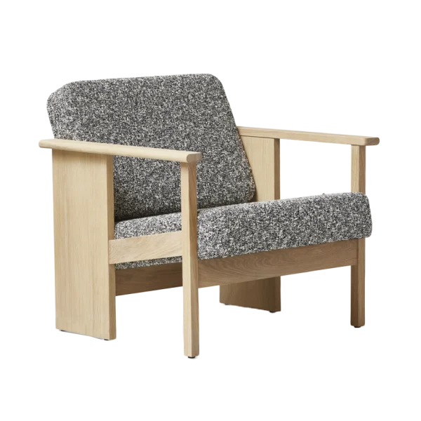 Form & Refine Chaise de salon Block Chêne blanc Zero 0004