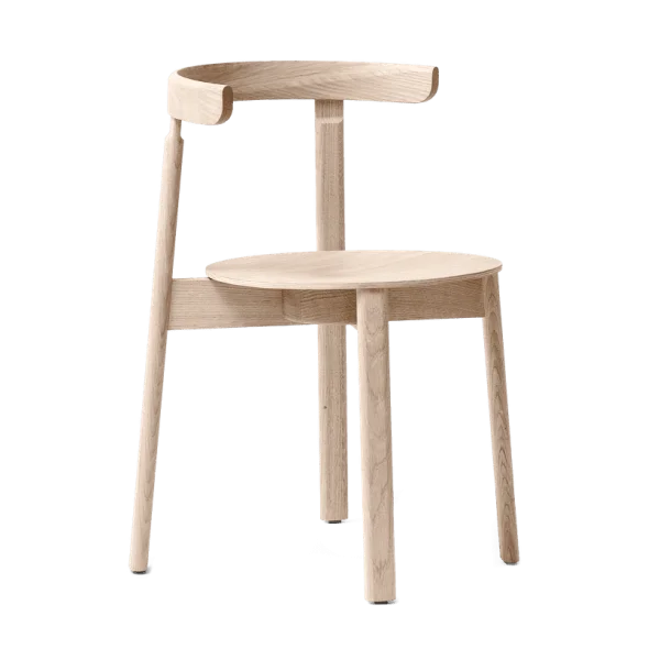 Form & Refine Chaise Lunar Chêne blanc