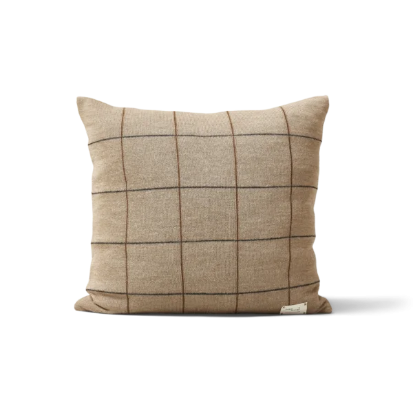 Form & Refine Coussin Aymara 52x52 cm New carré marron