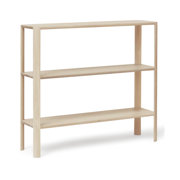 Form & Refine Étagère Leaf 3 plateaux, 92x100 cm Chêne blanc
