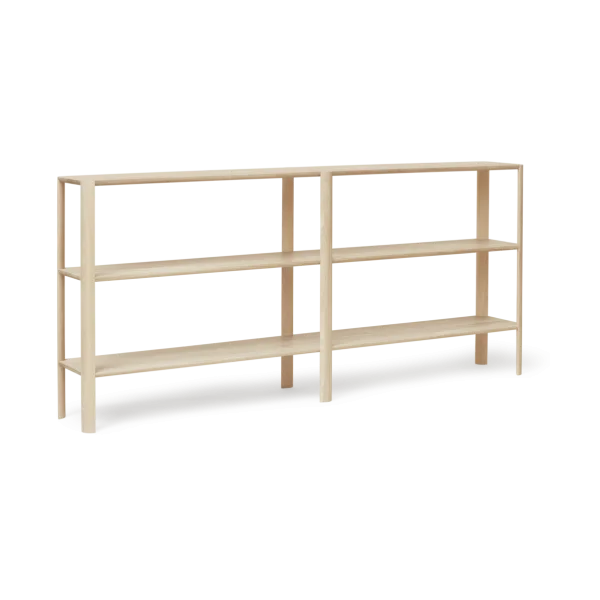 Form & Refine Étagère Leaf 3 plateaux, 92x200 cm Chêne blanc
