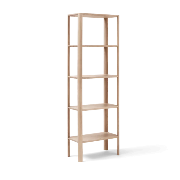 Form & Refine Étagère Leaf 5 plateaux, 55x162 cm Chêne blanc