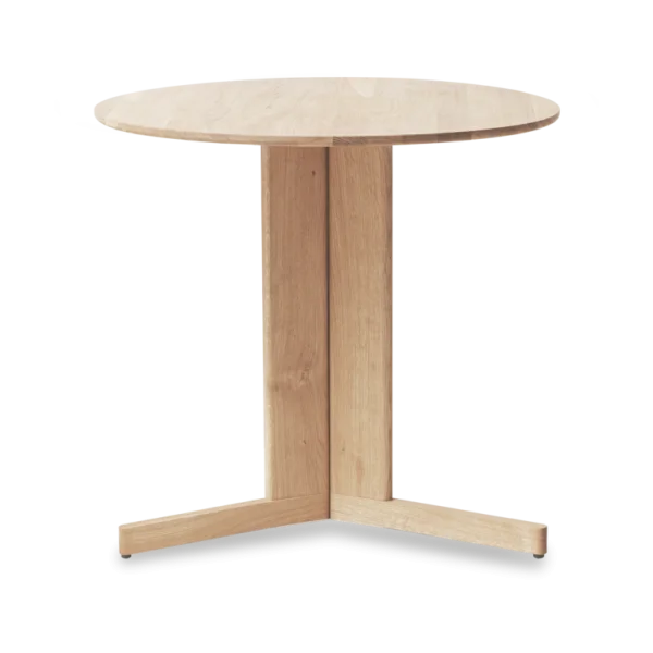 Form & Refine Table à manger Trefoil Ø75 cm Chêne blanc