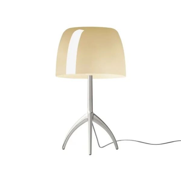 Foscarini - Lampe à poser Lumiere Grande, aluminium/beige, 45 cm