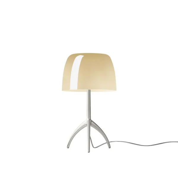Foscarini - Lampe à poser Lumiere Piccola, aluminium/beige, 35 cm