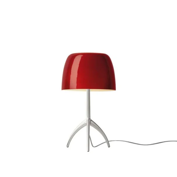 Foscarini - lampe à poser Lumiere Piccola, aluminium/rouge, 35 cm
