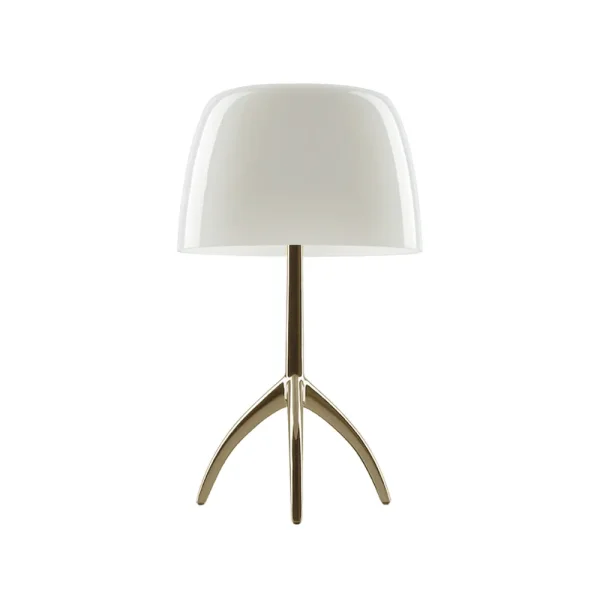 Foscarini Lampe de table Lumiere Grande Dimbar blanc chaud, champagne
